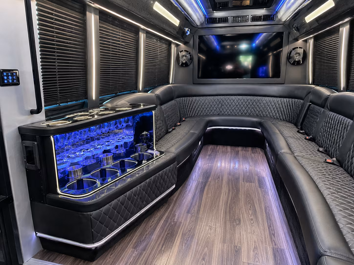 San Diego Private Event Transportation party bus exterior