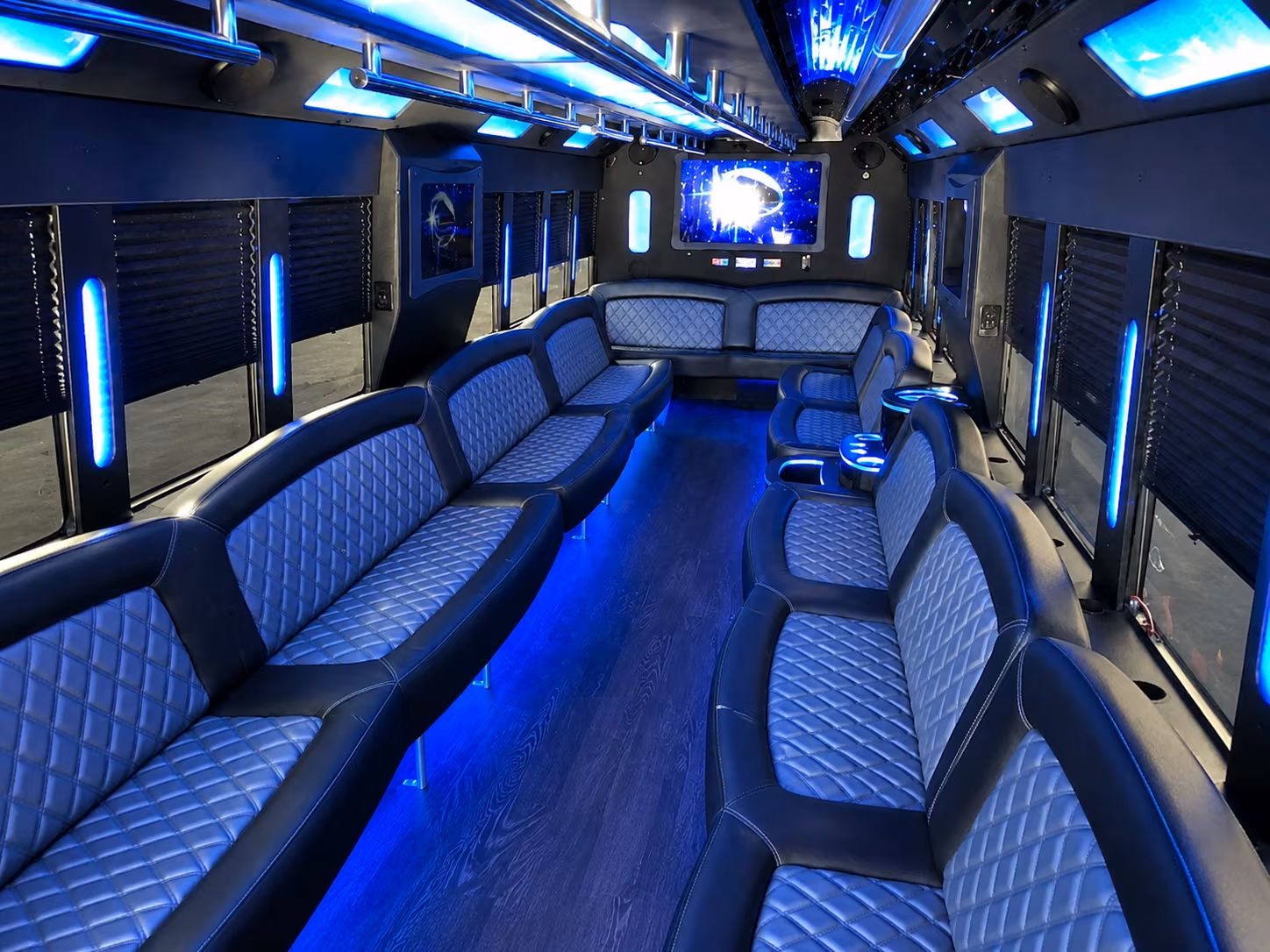 San Diego Private Event Transportation party bus exterior