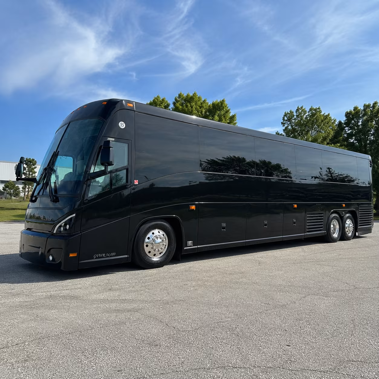 San Diego School Event Transportation party bus exterior