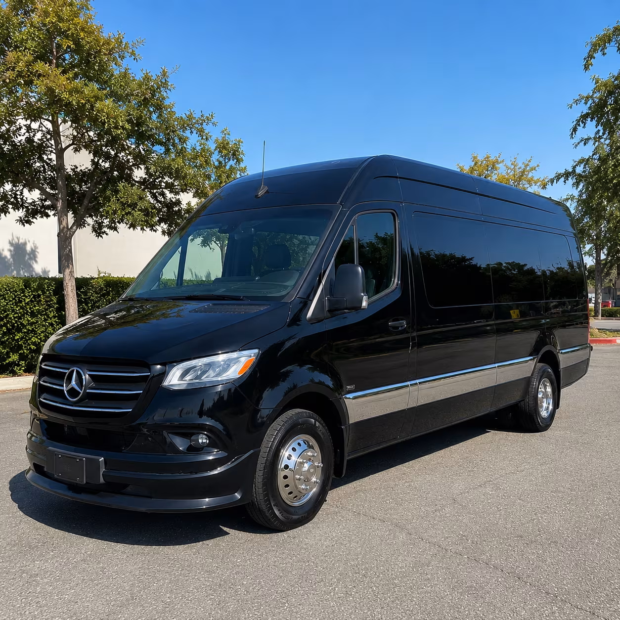San Diego School Event Transportation party bus exterior