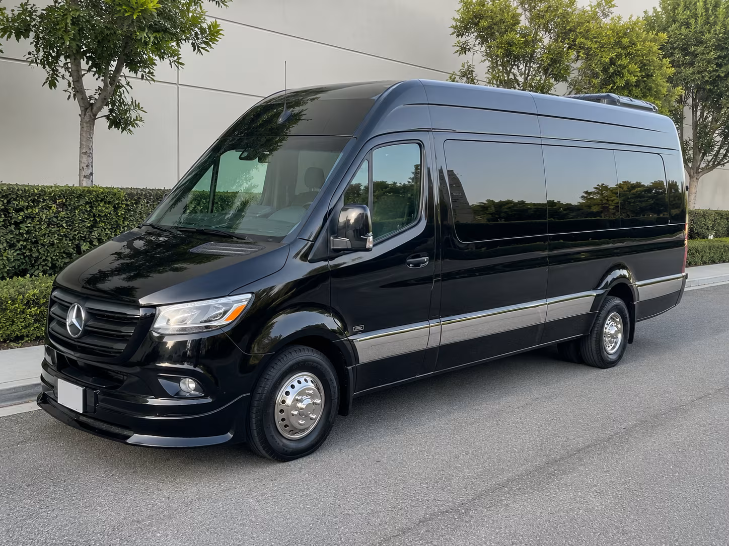 San Diego School Event Transportation party bus exterior