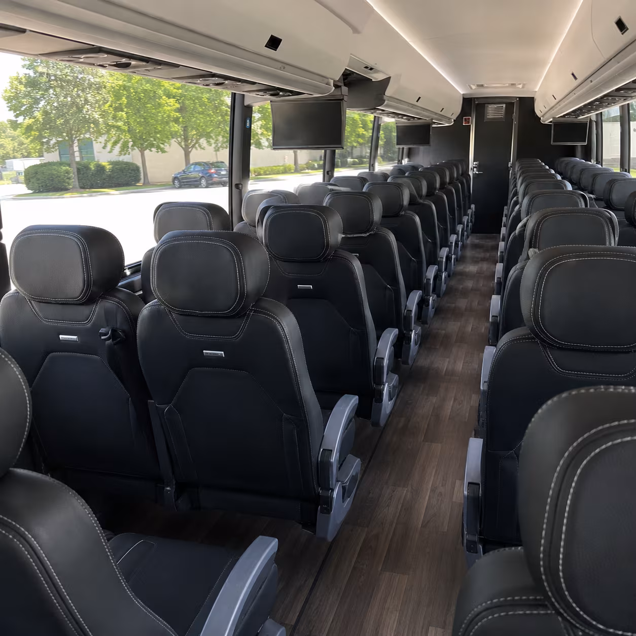 San Diego School Event Transportation party bus exterior