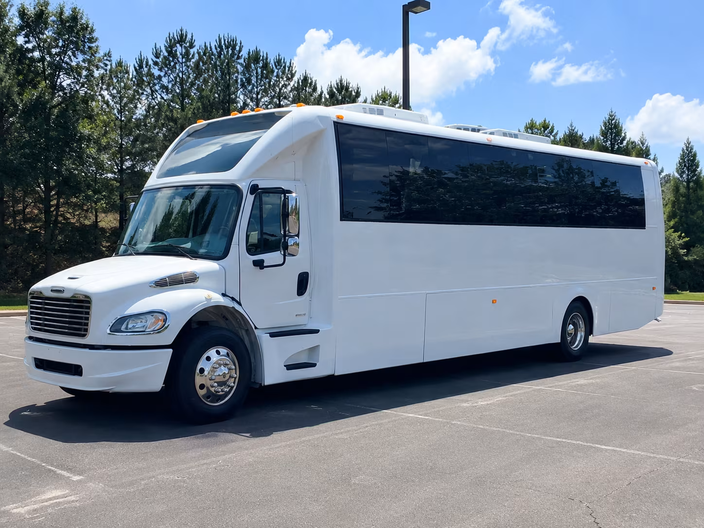 San Diego Sporting Event Transportation party bus exterior