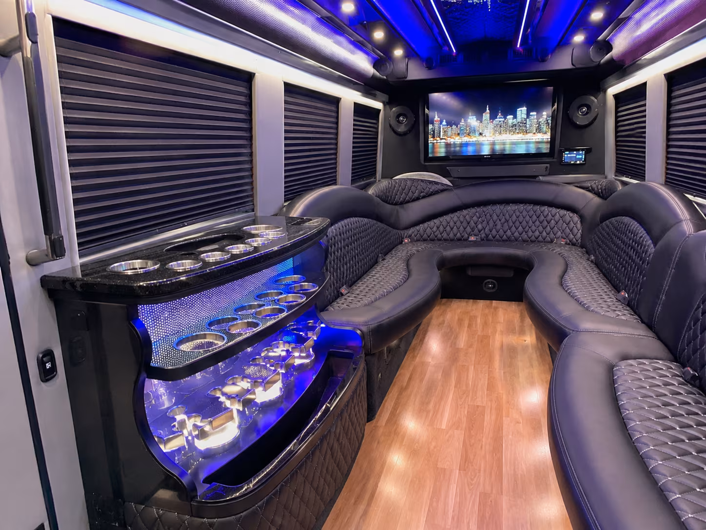 San Diego Wedding Transportation party bus exterior