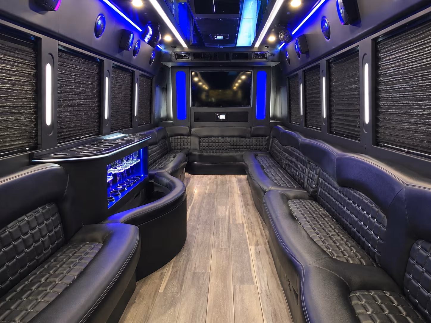 San Diego Wedding Transportation party bus exterior