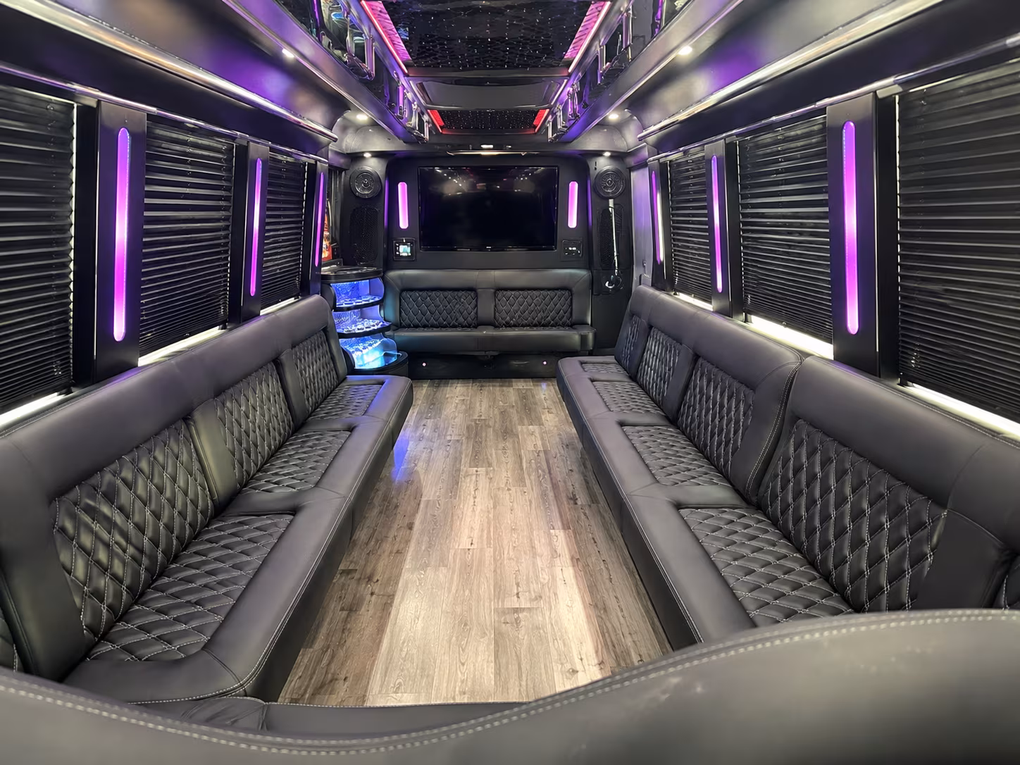 San Diego Winery Tour & Pub Crawl Transportation party bus interior