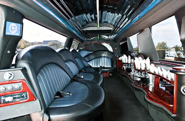 San Diego Lincoln Stretch Limos Interior